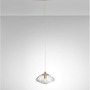 Dekorativní - NV 9006045 Závěsné svítidlo KING mosazný zlatý kov foukané čiré sklo G9 1x5W 230V IP20 bez žárovky - NOVA LUCE - foto 4