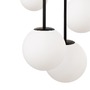 Vícečetná - M MOD321PL-05B Závěsné svítidlo Basic form E14 5x40W černý kov opálové sklo - MAYTONI - foto 4