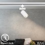 Lištové Briloner 230V - BRILO 8005016 LED spot GU10 lištový systém 230V – vysokonapěťový, 13,8cm, otočný/nastavitelný, bílý - BRILO - foto 4