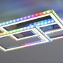 Hranatá - LD 14636-55 FELIX60 LED stropní svítidlo otočné, stříbrná barva, RGB Rainbow, stmívatelné RGB+2700-5000K - LEUCHTEN DIREKT / JUST LIGHT - foto 4