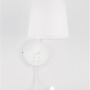 S ramenem - NV 9129329 Nástěnné svítidlo SAGE bílý hliník bílé stínidlo vypínač na těle E27 1x12W LED 1x3W 220V bez žárovky IP20 čtecí lampička - NOVA LUCE - foto 4