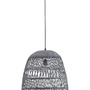 Polokoule - NV 9586671 Závěsné svítidlo DESTIN železo a ratan, šedá barva E27 1x12W IP20 bez žárovky - NOVA LUCE - foto 4