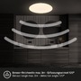 Kruhová - BRILO 3828016 Walk LED stropní svítidlo IP54, 3m dosah čidla, pohybové čidlo, bílé - BRILO - foto 4