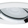 Koupelnová - P 93673 Vestavné svítidlo LED Nova Plus kruhové 1x6W GU10 bílá mat chrom výklopné stmívatelné - PAULMANN - foto 4