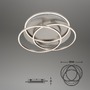 Kruhová - BRI 3248-012 LED stropní svítidlo, pr. 52,5 cm, 56 W, matný nikl - BRILONER - foto 4