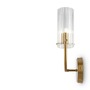 Dekorativní - M MOD223WL-02BS Nástěnné svítidlo Arco 2x40W mosaz čiré sklo kov designové - MAYTONI - foto 4