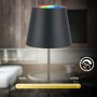 Stolní lampy dekorační - BRILO 7510015 Calida 3 v 1 RGBW stolní lampička na baterie IP44, stmívatelné, dotykový vypínač, antracit - BRILO - foto 4