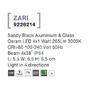 Nástěnná - NV 9226214 Venkovní nástěnné svítidlo ZARI černý hliník a sklo Osram LED 4x1W 3000K 100-240V 4x38st. IP54 světlo ve čtyřech směrech - NOVA LUCE - foto 4