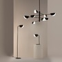 Dekorativní - M MOD126PL-08B Lustr Mollis 8xG9 224W černý kov akrylát designový - MAYTONI - foto 4