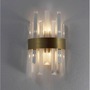 Dekorativní - NV 9695220 Nástěnné svítidlo CROWN saténový zlatý kov čirý křišťál (7 ks) G9 1x5W 230V IP20 bez žárovky - NOVA LUCE - foto 4