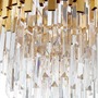 Dekorativní - NV 9181200 Závěsné svítidlo GRANE zlatý kov a křišťál E14 8x5W 230V IP20 bez žárovky - NOVA LUCE - foto 4