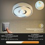 Kruhová - BRI 2232-018 LED stropní svítidlo do koupelny, pr. 28 cm, 12W, 1200 lm, chrom-křišťál - BRILONER - foto 4