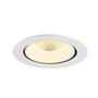 Kruhová - LA 1009892 NUMINOS® GIMBLE XL Stropní vestavné svítidlo, 3000 K, 20°, bílá - BIG WHITE (SLV) - foto 4