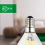 E14 - BRILO 0555004 EEK A 2ks sada E14 LED žárovka, třída A, Filament, 50.000h, 840lm, 4W, teple bílé světlo, kapka - BRILO - foto 4