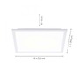 LED panely - LD 12200-16 FLAT LED panel svítidlo, bílá, 29,5x29,5, 3000K teplá bílá, paměťová funkce 3000K - LEUCHTEN DIREKT / JUST LIGHT - foto 4