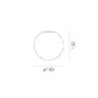Dekorativní - AR 1039110A Dioscuri nástěnné/stropní 14 (E14) - ARTEMIDE - foto 4