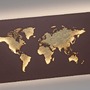 Dekorativní - PN 9056-48 MAP LED nástěnné svítidlo barva rzi obraz s osvětlením mapa světa 3000K - PAUL NEUHAUS - foto 4
