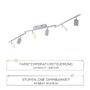 Bodová - PN 6358-95 PURE-MIRA LED stropní svítidlo stmívatelné CCT paměť 2700-5000K hliník - PAUL NEUHAUS - foto 4