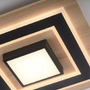 Hranatá - LD 14563-18 TOLA LED stropní svítidlo černé imitace dřeva s kovem nastavitelné vypínačem 3000K - JUST LIGHT - foto 4