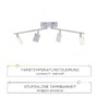 Bodová - PN 6356-95 PURE-MIRA LED stropní svítidlo stmívatelné CCT paměť 2700-5000K hliník - PAUL NEUHAUS - foto 4