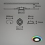 Kruhová - BRI 7040-035 LED vestavná svítidla sada, pr.8,4 cm, 3x LED, 5 W, 460 lm, černá - BRILONER - foto 4