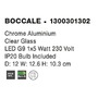 Dekorativní - NV 1300301302 Nástěnné svítidlo BOCCALE chromovaný hliník čiré sklo G9 1x5W IP20 vč. žárovky - NOVA LUCE - foto 4