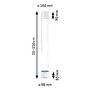 Svítidla - P 94903 URail LED závěs Aldan / 8,5W 3000K stmívatelné 230V bílá - PAULMANN - foto 4