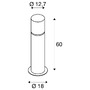 Sloupková - LA 1001489 ROX ACRYL 60 Pole venkovní stojací svítidlo, IP44, ušlechtilá ocel 304, E27 max. 20W - BIG WHITE (SLV) - foto 4