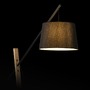 Stojací lampy - RED R13653 DANTE stojanová černá dřevo 230V E27 25W - RED - DESIGN RENDL - foto 4