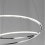 Kruhová - NV 8101201 Závěsné svítidlo VIAREGGIO chromovaný hliník a akryl LED 29W 230V 3000K IP20 - NOVA LUCE - foto 4