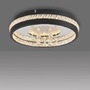 Kruhová - LD 15217-18 LED křišťálové stropní svítidlo HANNI, černá,, 3000K - JUST LIGHT - foto 4