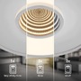 Kruhová - BRI 3847014 Toro LED stropní svítidlo, tunelový efekt, přímé a nepřímé osvětlení, matný chrom, 42cm kruhové - BRILONER - foto 4