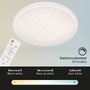 Kruhová - BRILO 3386-016 LED stropní svítidlo hvězdné nebe, pr. 60 cm, 48 W, bílé - BRILO - foto 4