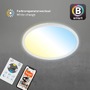 Kruhová - BRILO 7059-016 CCT svítidlo LED panel, pr. 42 cm, 22 W, 3000 lm, bílé - BRILO - foto 4