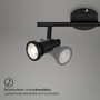 Koupelnová - BRI 2992-025 LED bodové svítidlo 27,5 cm 2xGU10 4,8W 400lm černá - BRILONER - foto 4