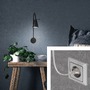 S ramenem - BRI 2082-015 Flexibilní nástěnné svítidlo 45 cm 1xGU10 5W 400lm černá - BRILONER - foto 4