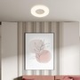 Kruhová - BRILO 3849016 Sufit Kristal LED stropní svítidlo ploché, třpitkový dekor, přímé a nepřímé osvětlení, bílé - BRILO - foto 4