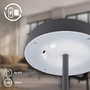 Stolní lampy dekorační - BRILO 7668015 Pala stolní lampička - 2W, 200lm, bezdrátová, LED, dotykový vypínač, stmívatelné, antracit - BRILO - foto 4