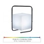 Na stůl - LD 19970-18 KENO LED stolní lampa, černá, RGB, bateriové svítidlo, IP44, vč. USB-kabel, dálkový ovladač RGB+3000K - LEUCHTEN DIREKT / JUST LIGHT - foto 4
