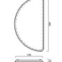 Dekorativní - OS ELI56396 ELISA nástěnné plastové svítidlo bílá IP44 3000 K 26W LED - OSMONT - foto 4