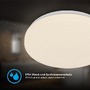 Kruhová - BRILO 3891016 Mojo stropní svítidlo pr.27 cm - 12W, 1300lm, LED, teplá bílá, IP54, bílé - BRILO - foto 4