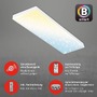 Hranatá - BRILO 7383-016 Hvězdné nebe CCT svítidlo LED panel, 100 cm, 28 W, 3000 lm, bílé - BRILO - foto 4