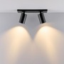 Bodová - IMPR 348267 Deko-Light stropní přisazené svítidlo Can Tilt hranatá základna, 2x 7,5 W GU10, černá - foto 4