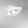 Dekorativní - FAN I-CRICKET-Q50-BCO Stropní LED svítidlo Cricket, bílé/dřevo, 40 W, 4550 lm, CCT, 49 x 49 x 13,5 cm - FANEUROPE - foto 4