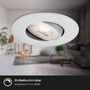Kruhová - BRI 7602034 LED vestavné svítidlo 4,4 cm 3x 4,9 W 480lm chrom - BRILONER - foto 4