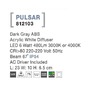 Nástěnná - NV 812103 Venkovní nástěnné svítidlo PULSAR tmavě šedý ABS akrylový bílý difuzor LED 6W 3000K nebo 4000K 220-220V 67st. IP54 - NOVA LUCE - foto 4