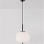 Koule - NV 9624071 AKCE - Závěsné svítidlo LATO černý kov a opálové sklo E27 1x12W 230V IP20 bez žárovky - NOVA LUCE - foto 4