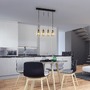 Podélná - BRI 4486045 Závěsné svítidlo, 120 cm, 4x E27, max. 10W, kouřová - BRILONER - foto 4
