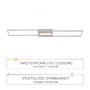 Podélná - LD 14711-55 ASMIN LED stropní svítidlo, ocel, CCT, paměťová funkce, stmívatelné 3000-5000K - LEUCHTEN DIREKT / JUST LIGHT - foto 4