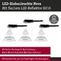 Kruhová - P 92326 LED vestavné svítidlo 3-krokové-stmívatelné Nova GU10 Flat výklopné 3x4,9W 230V stmívatelné 2700K bílá mat - PAULMANN - foto 4